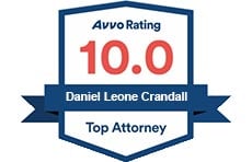 Avvo Rating 10.0 Daniel Leone Crandall Top Attorney